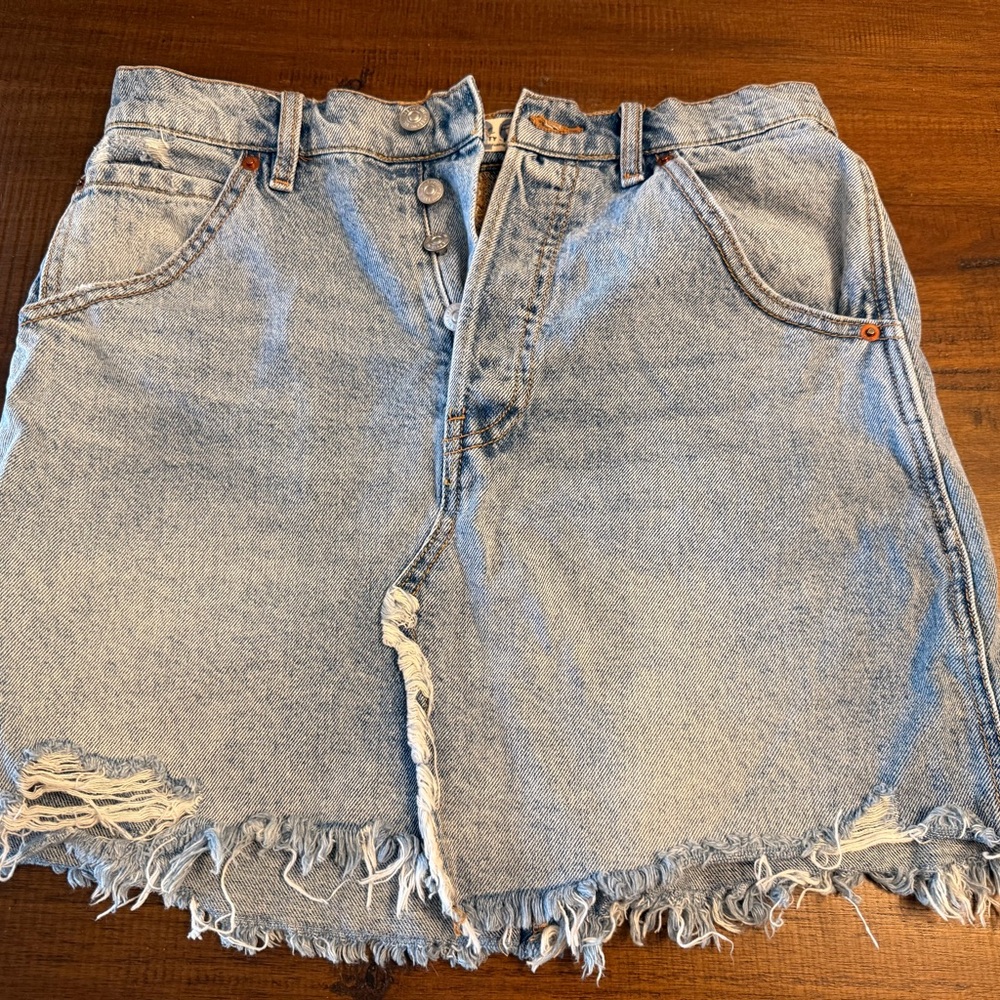 Free People Denim Skirt